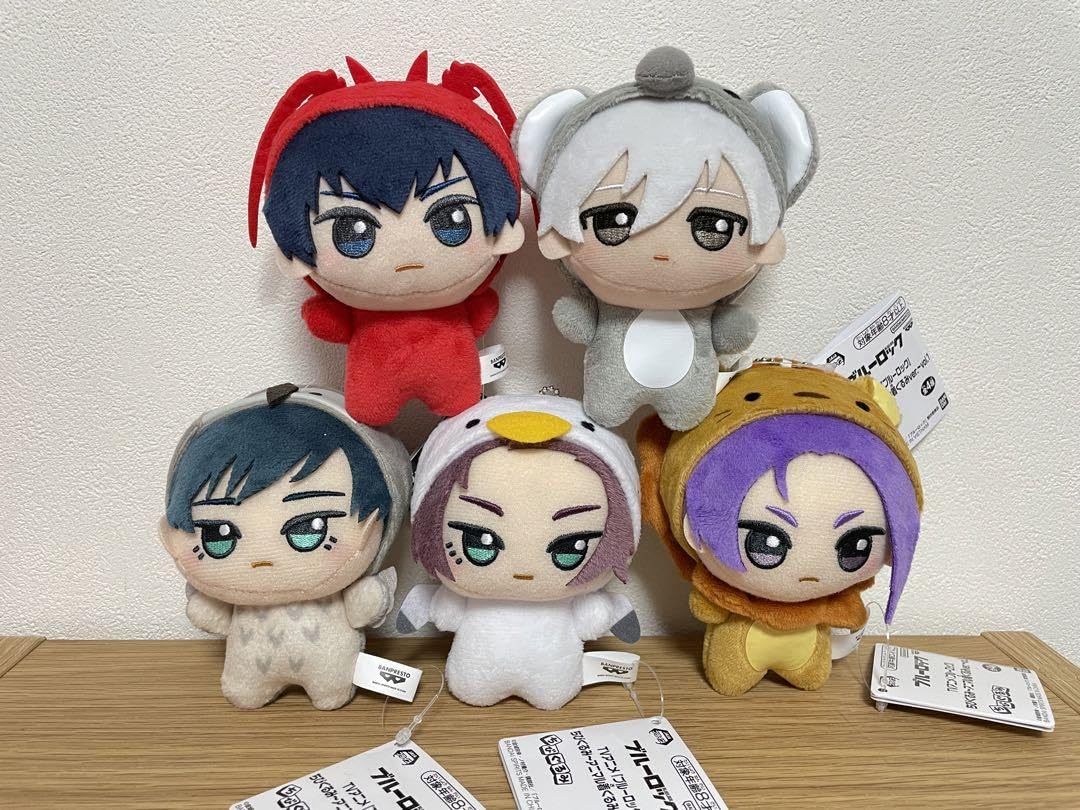 即日発送☆ブルーロック ちびぐるみ 潔世一 凪誠士郎 玲王 糸師凛 冴 5個