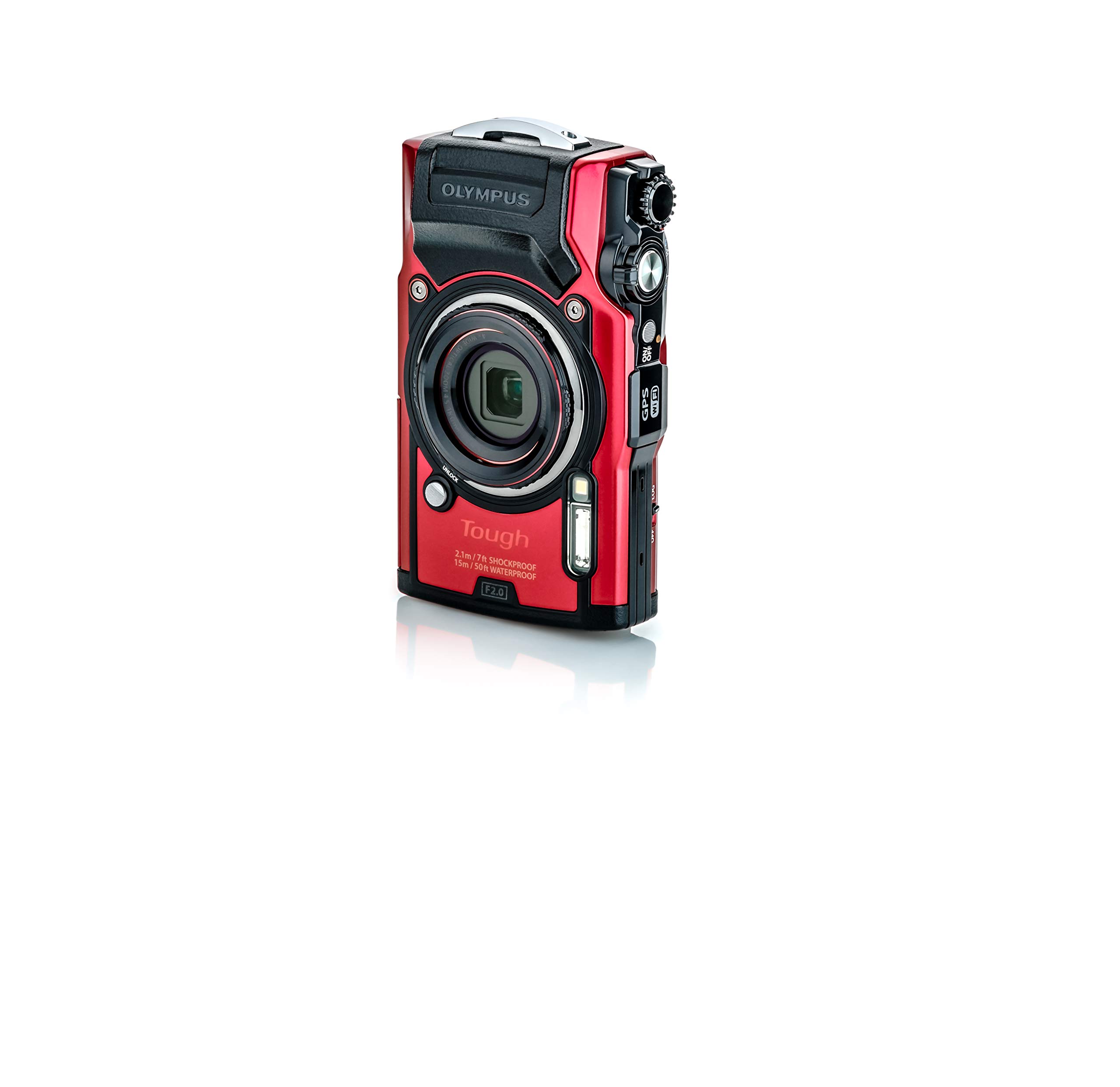 Buy Olympus Tough TG-6 Waterproof Optical Zoom Camera, Red Online