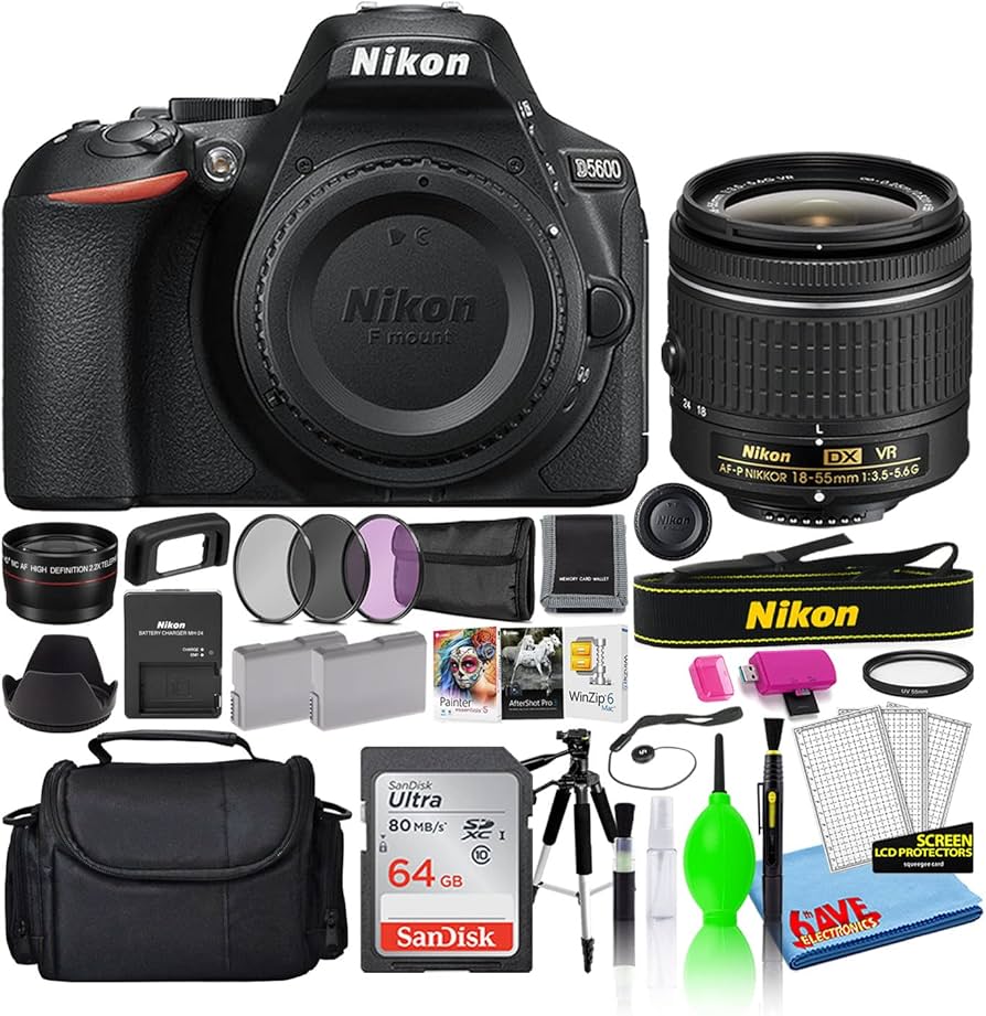 Amazon.com : Nikon D5600 24.2MP DSLR Digital Camera with AF-P DX