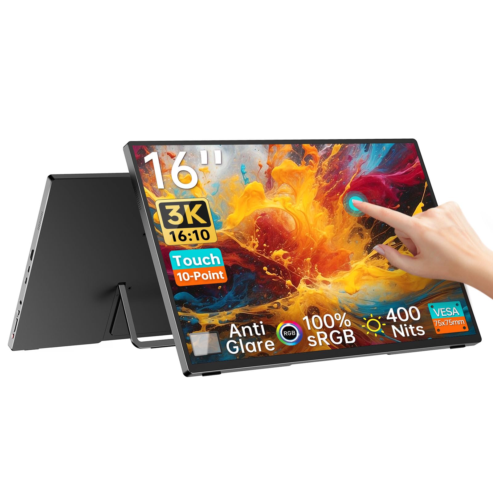 Amazon.co.jp: Intehill モバイルモニター 3k タッチモニター 16