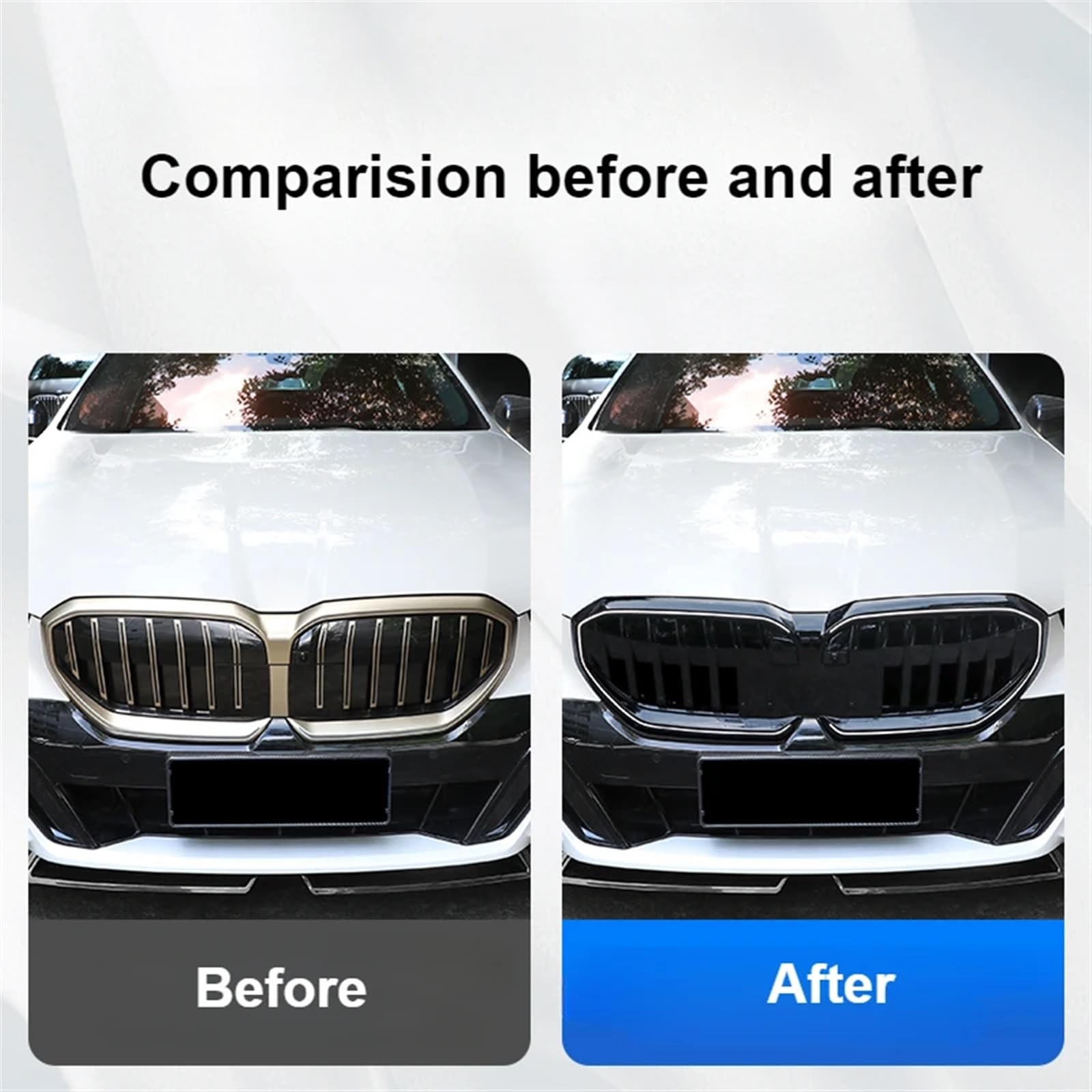 Amazon | 車用フロントキドニーグリル ABS ブラック フロントバンパー