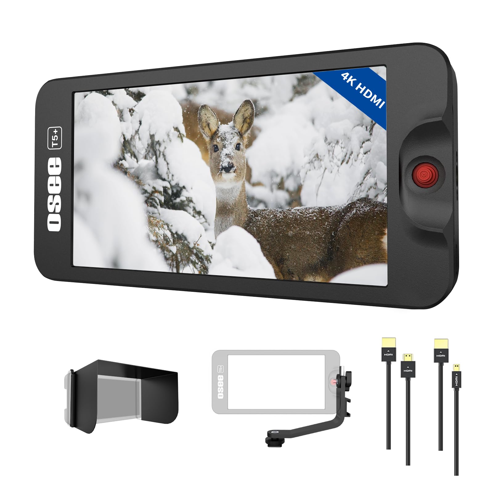 Amazon | 【PSE認証取得】OSEE T5+ 5.5 インチ カメラモニター ビデオ