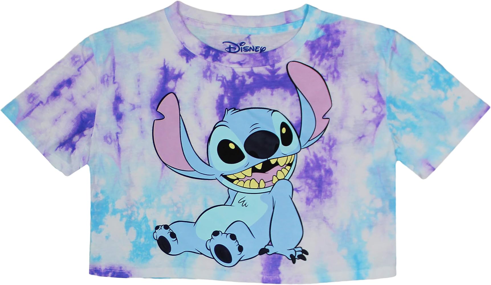 Amazon.com: Junior Stitch Tie Dye Crop Top, Disney Shirt for Girls