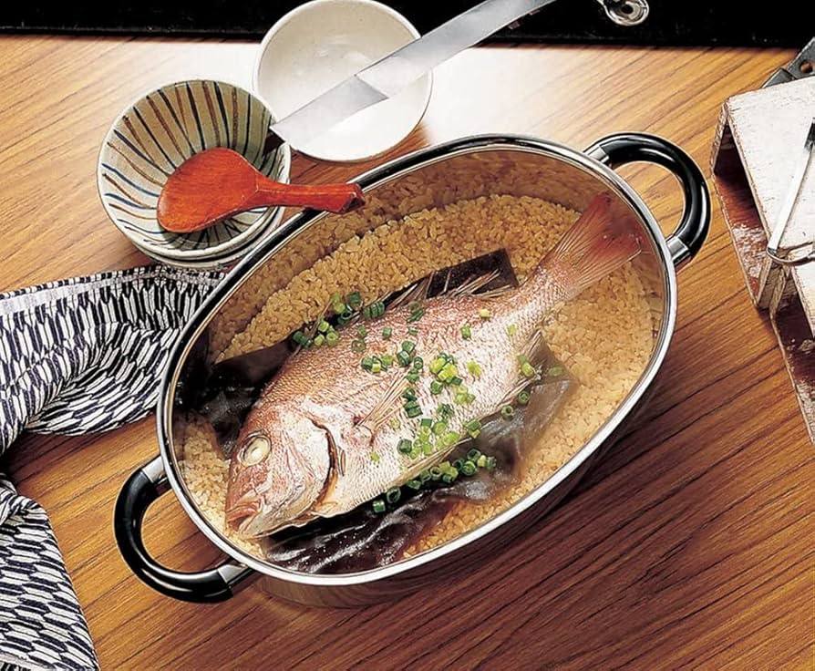 Amazon.co.jp: 宮崎製作所 オブジェ アルミコア楕円鍋&スチーム