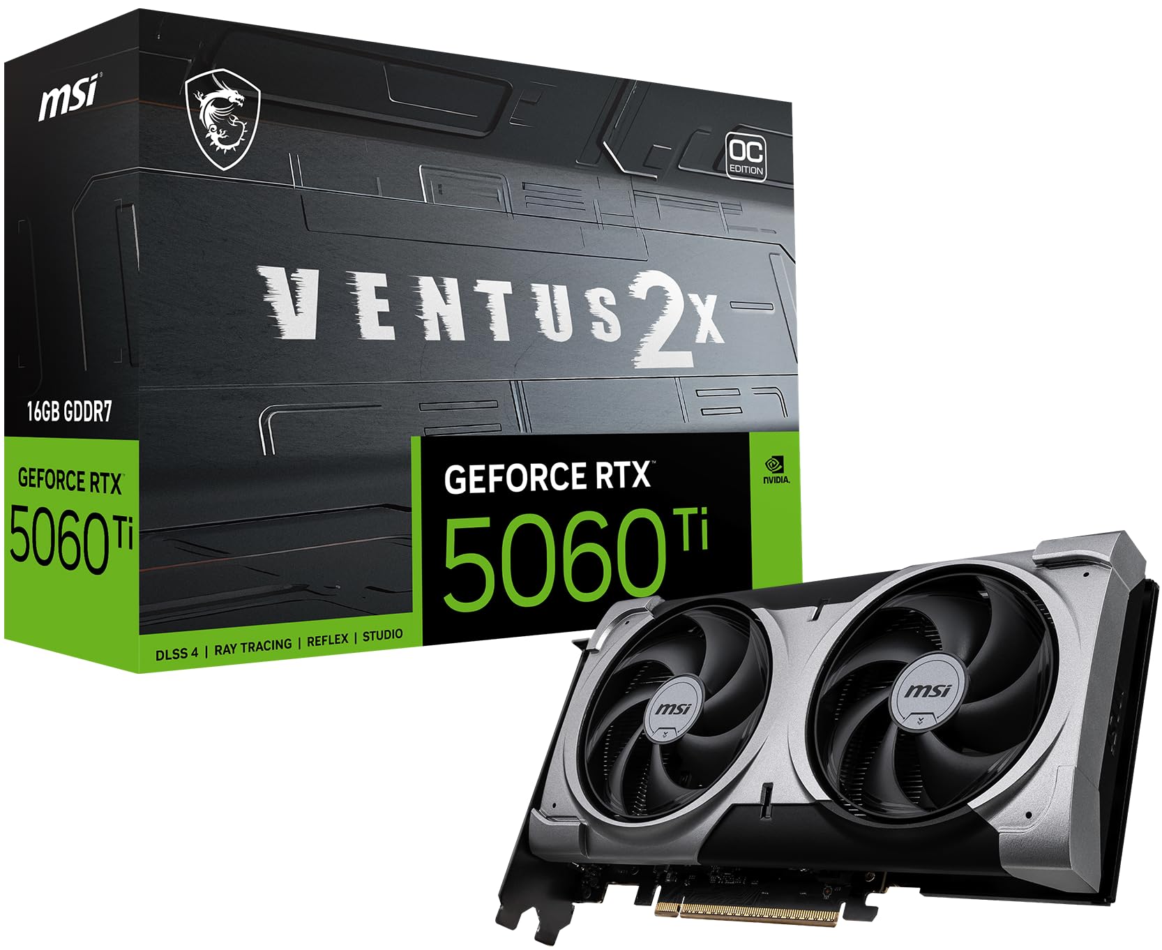 Amazon.com: msi Gaming RTX 5060 Ti 16G Ventus 2X OC Plus Graphics
