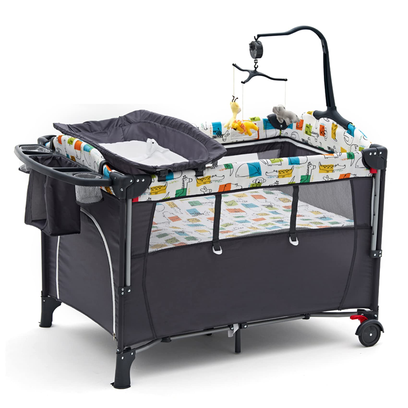 Amazon.co.jp: ベビーベッド 折りたたみ ベビーサークル 添い寝ベッド