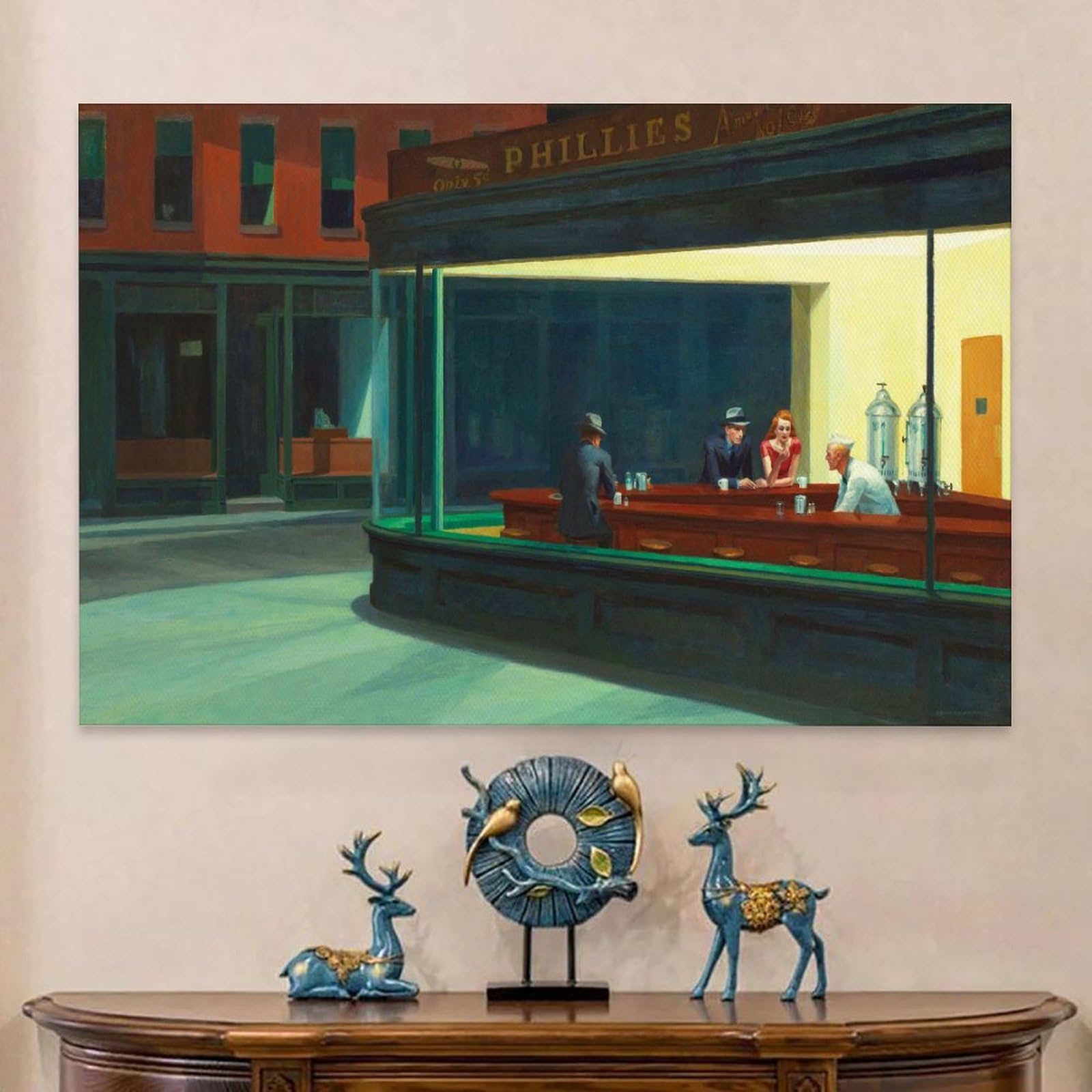 Amazon.co.jp: Edward Hopperエドワード・ホッパー絵画作品（ナイト