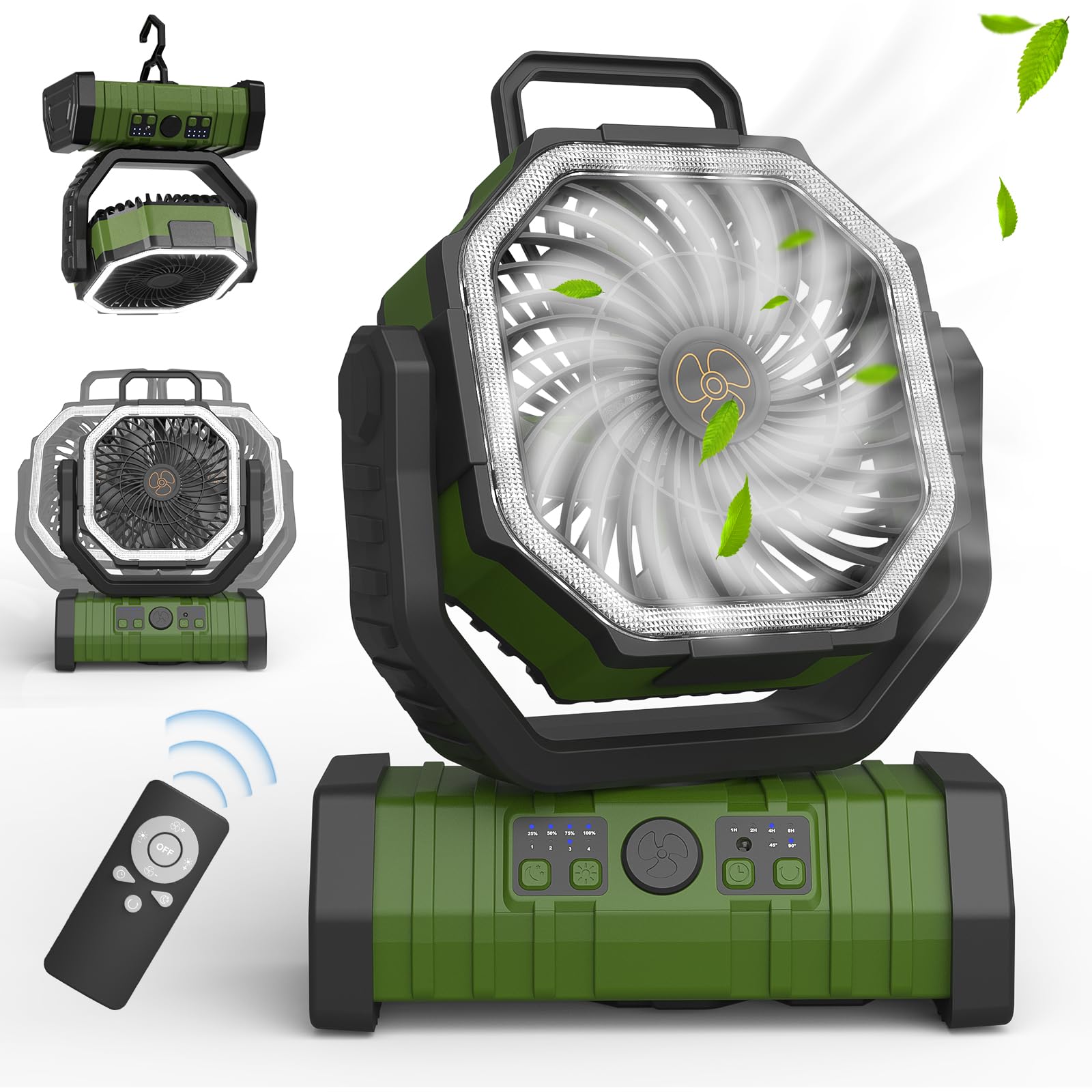 Amazon | Issufel キャンプ 扇風機 アウトドア 充電式 【20000mAh 怪物