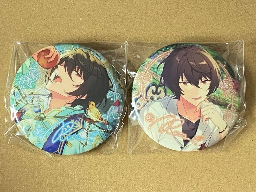 巴日和 招募缶 中国缶 48個 予約】偶像夢幻祭 中国 招募缶バッジ