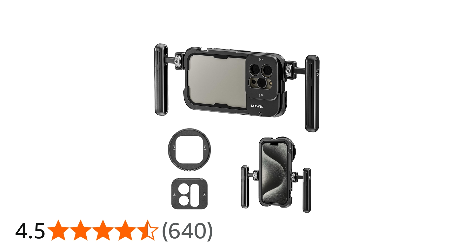 Amazon.co.jp: NEEWER スマホケージ ビデオリグ コンパチブ iPhone 15