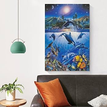 Amazon.co.jp: ラッセンアート クリスチャン・リース・ラッセン 壁掛け