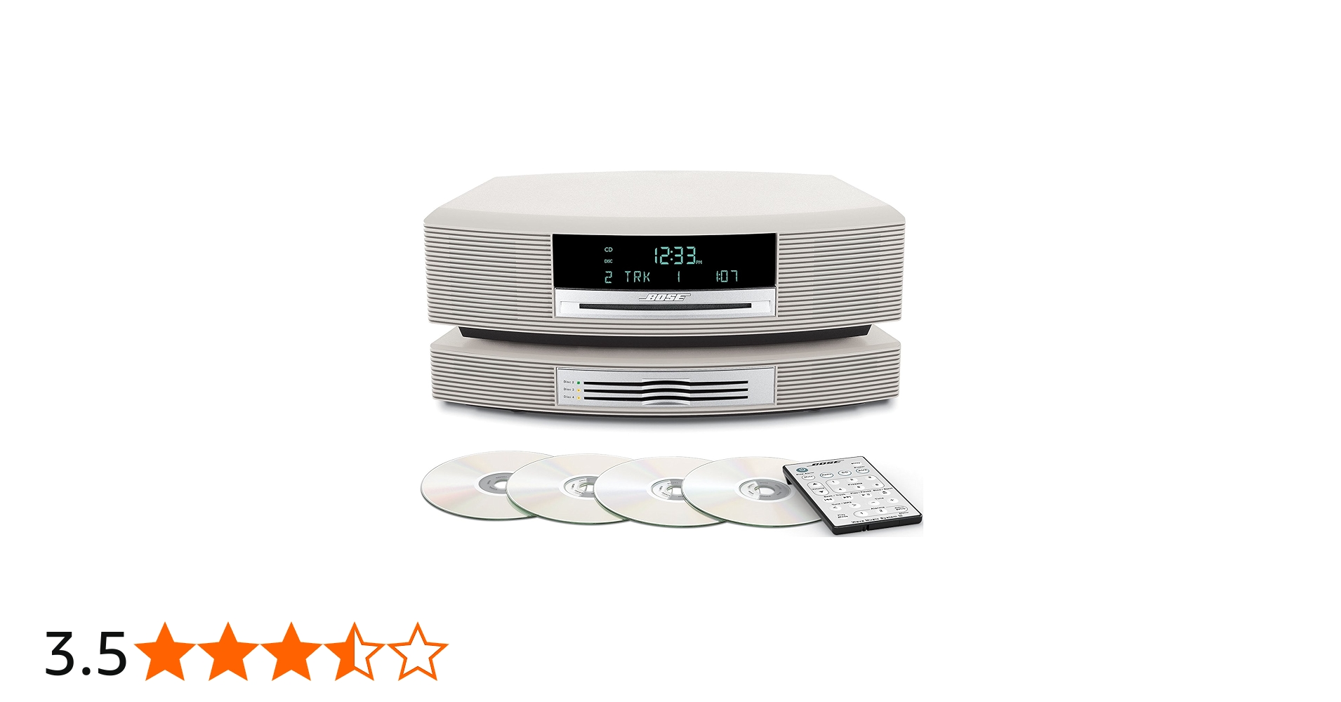 Bose Wave Music System III with Multi CD Changer- Platinum White