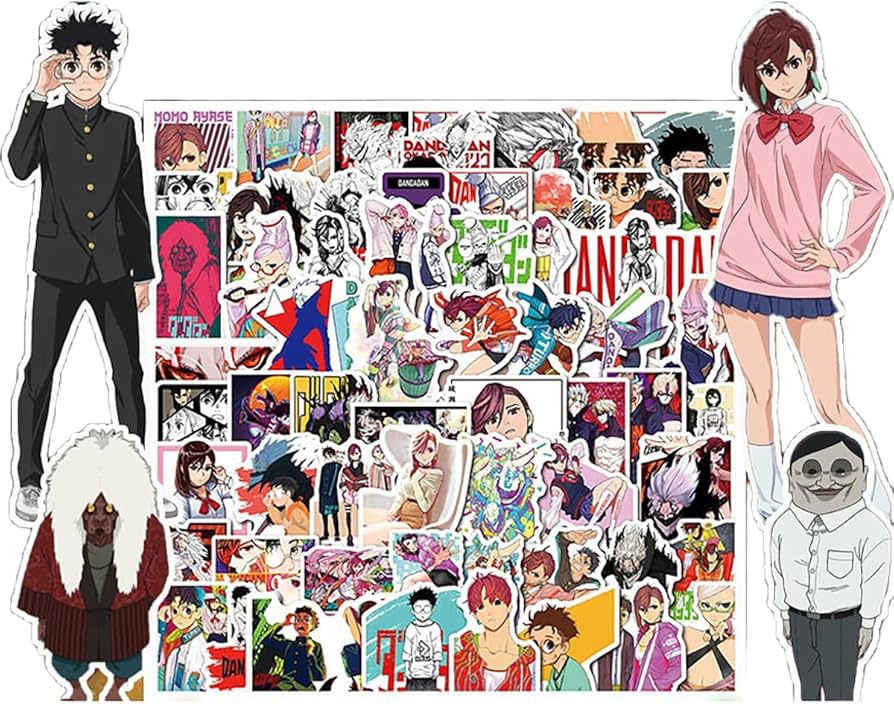 Amazon.co.jp: ダンダダン ステッカー 綾瀬桃 高倉健 ターボババア