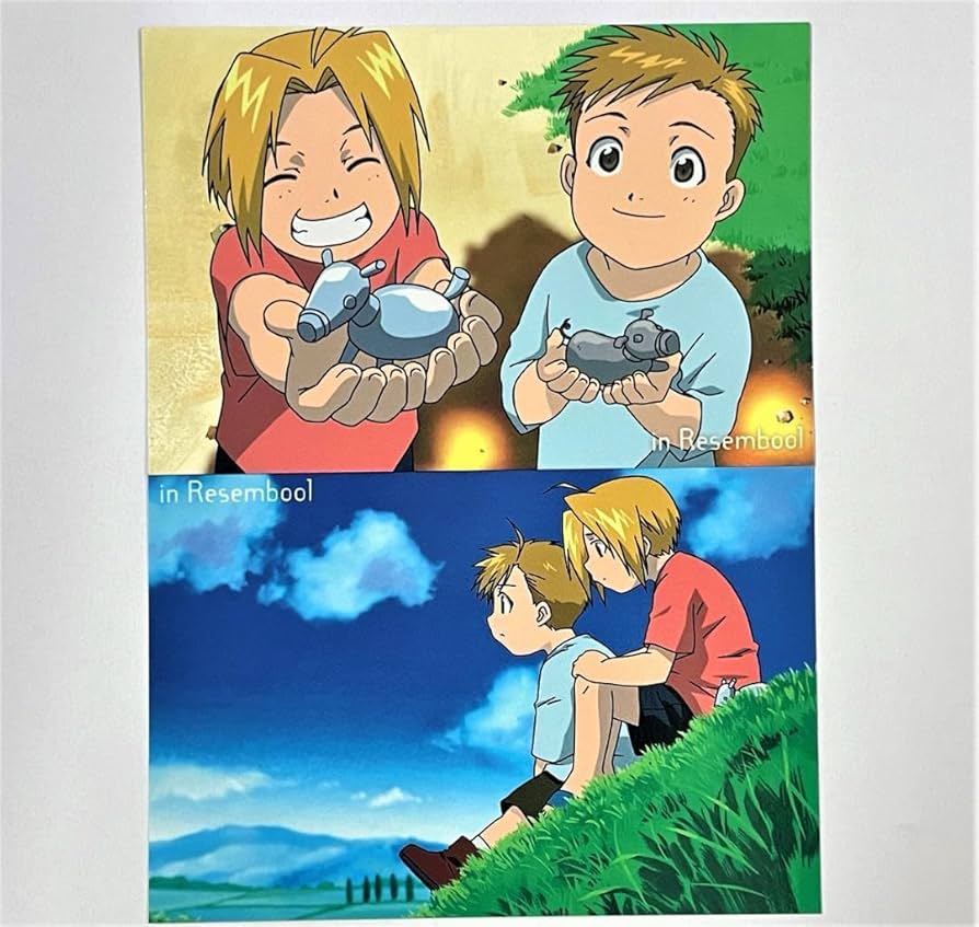 Amazon.co.jp: 鋼の錬金術師 フォトカード 2枚セット エド アル 幼少期