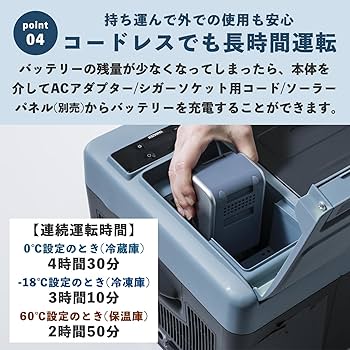 Amazon.co.jp: 山善 ELEIN ポータブル保冷温庫 ポータブル冷蔵庫 車載