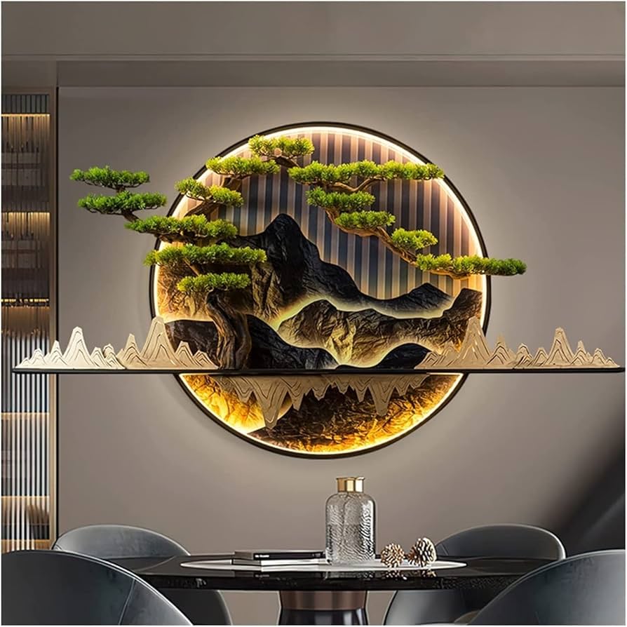 Amazon.com: YXIANG56Q Decorative Painting Round Chinese Wall