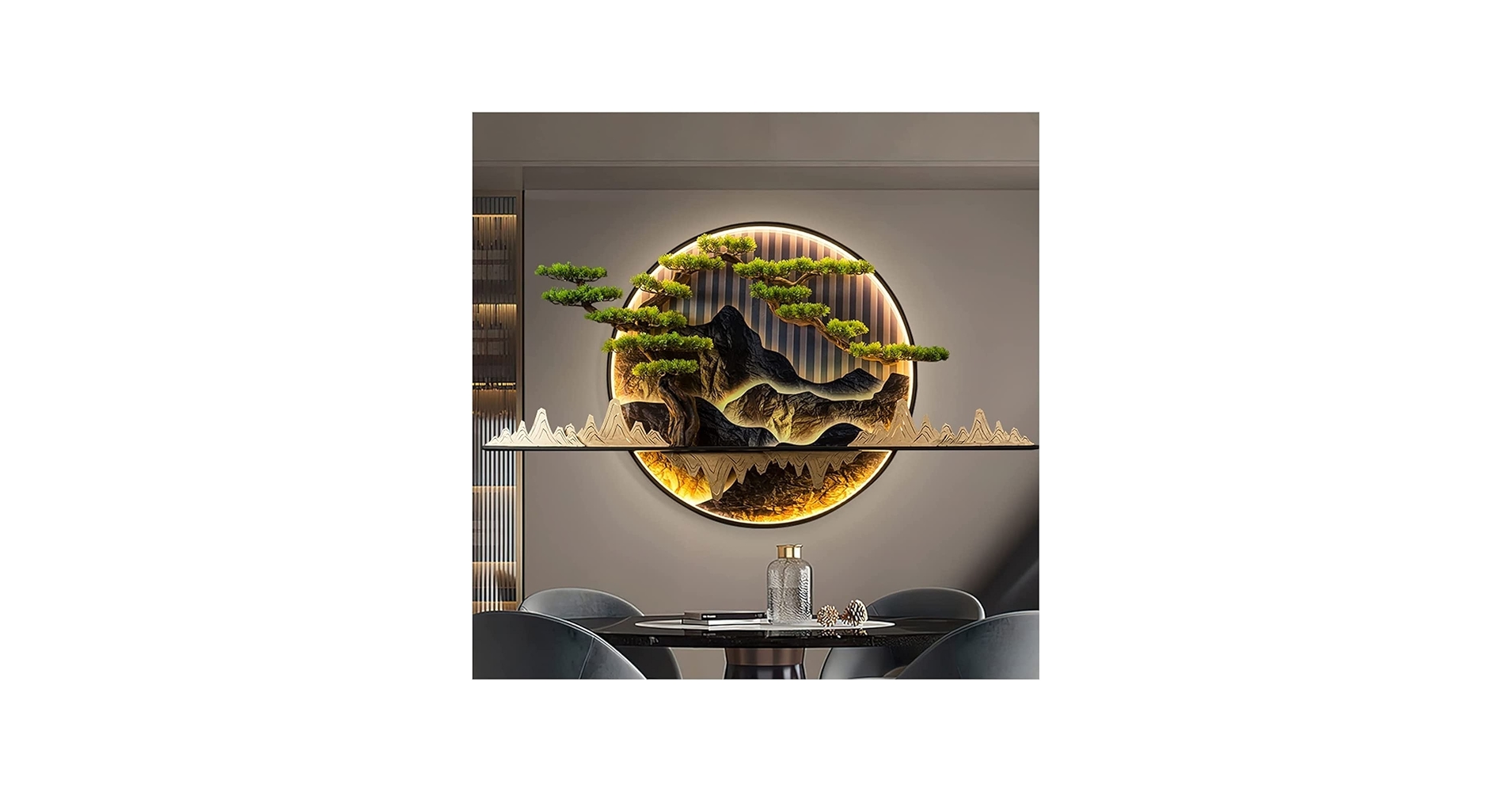 Amazon.com: YXIANG56Q Decorative Painting Round Chinese Wall
