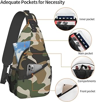 Amazon.co.jp: 斜め掛けバッグ メンズ 迷彩柄 カモフラ 肩掛け ワン