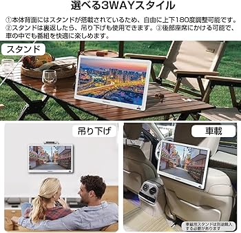 Amazon | 【2025新登場】14インチポータブルテレビ,HDMI・USB端子搭載