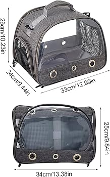 Amazon.co.jp: 鳥 キャリーバッグ 止まり木付き お散歩ケージ 手提げ