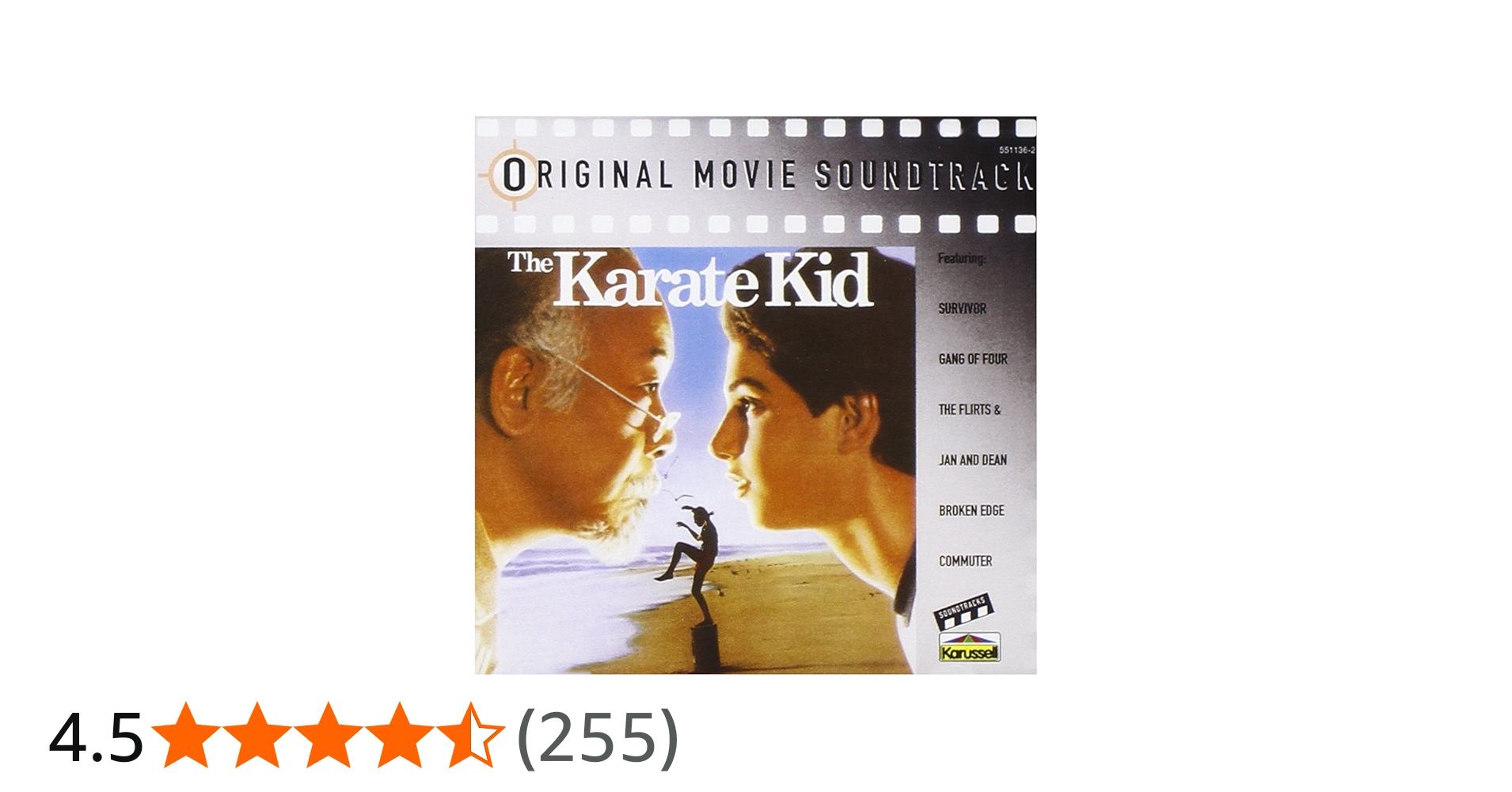 廃盤 オリジナルサウンドトラックCD「ベスト・キッド1〜4」4枚組 2500