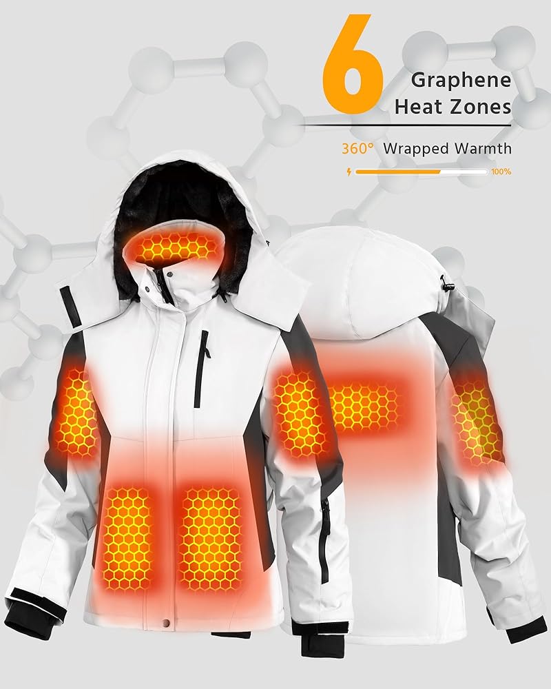 Amazon.com: Wulcea Women Heated Jacket Battery Pack Included
