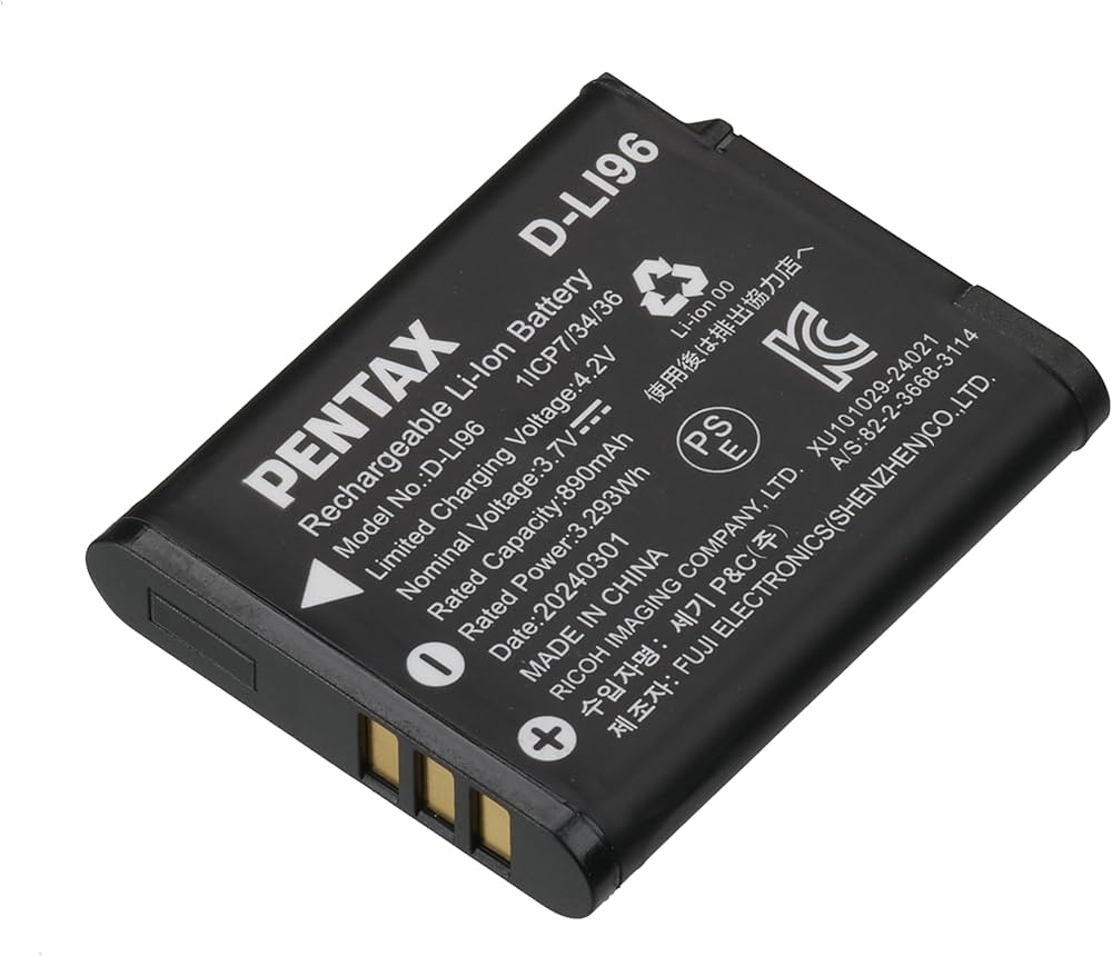 Amazon | ペンタックスPENTAX リチウムイオンバッテリー D-LI96 【対応