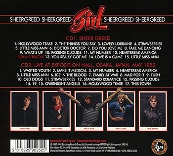 GIRL - Sheer Greed / Live In Osaka 82 - Amazon.com Music