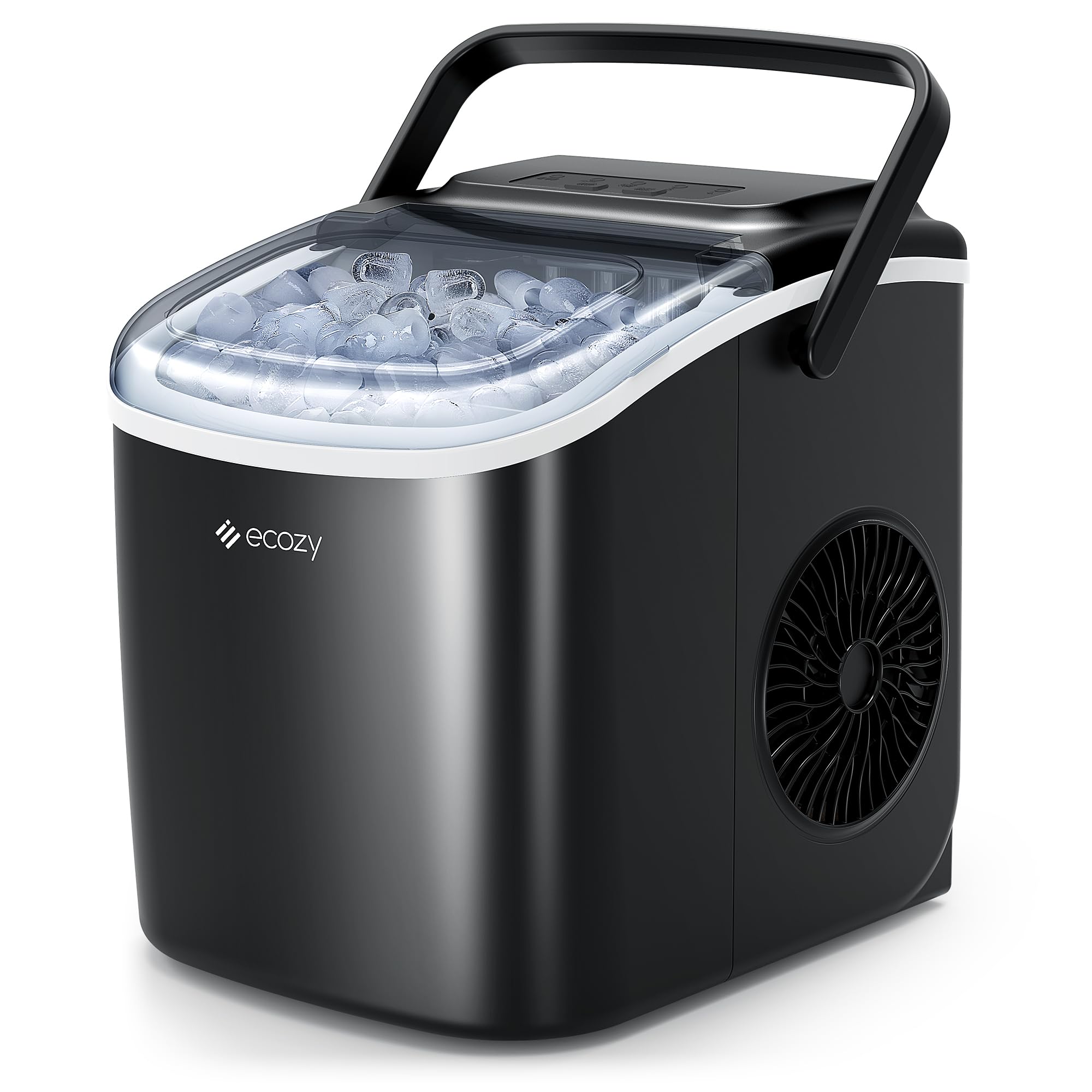 Amazon.co.jp: ecozy 製氷機 家庭用 高速製氷機 最速6分 自動洗浄機能