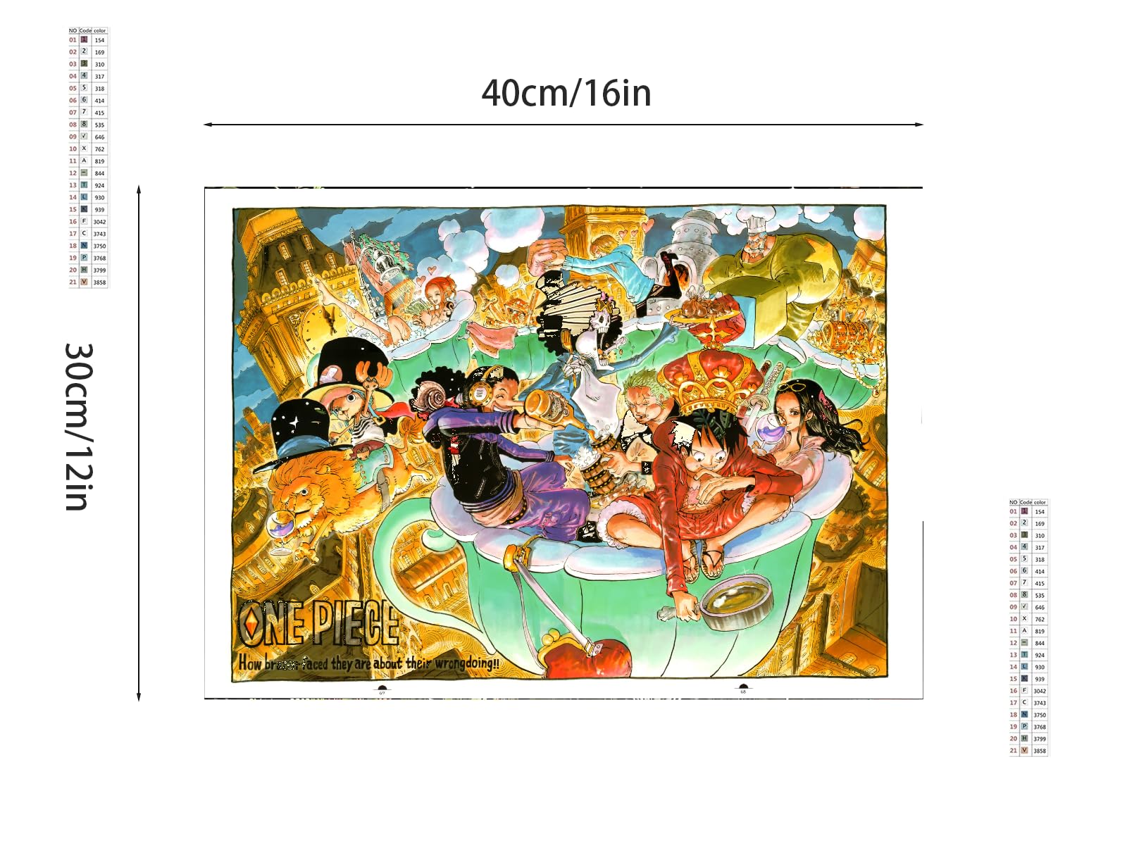 Amazon | Junzai ワンピース 5Dアニメダイヤモンドペインティング