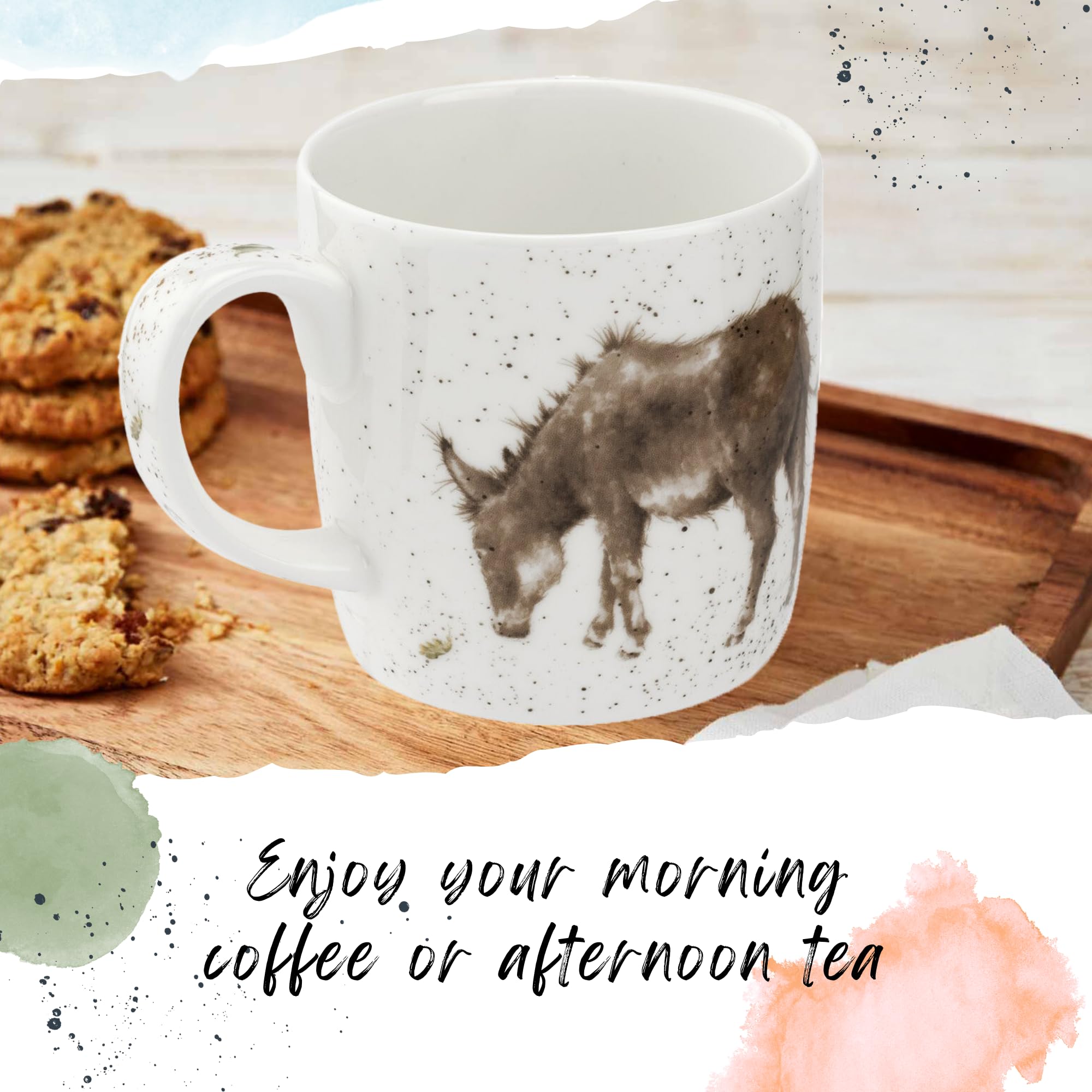 Amazon.com | Royal Worcester Wrendale Designs 14 oz Mug, Gentle