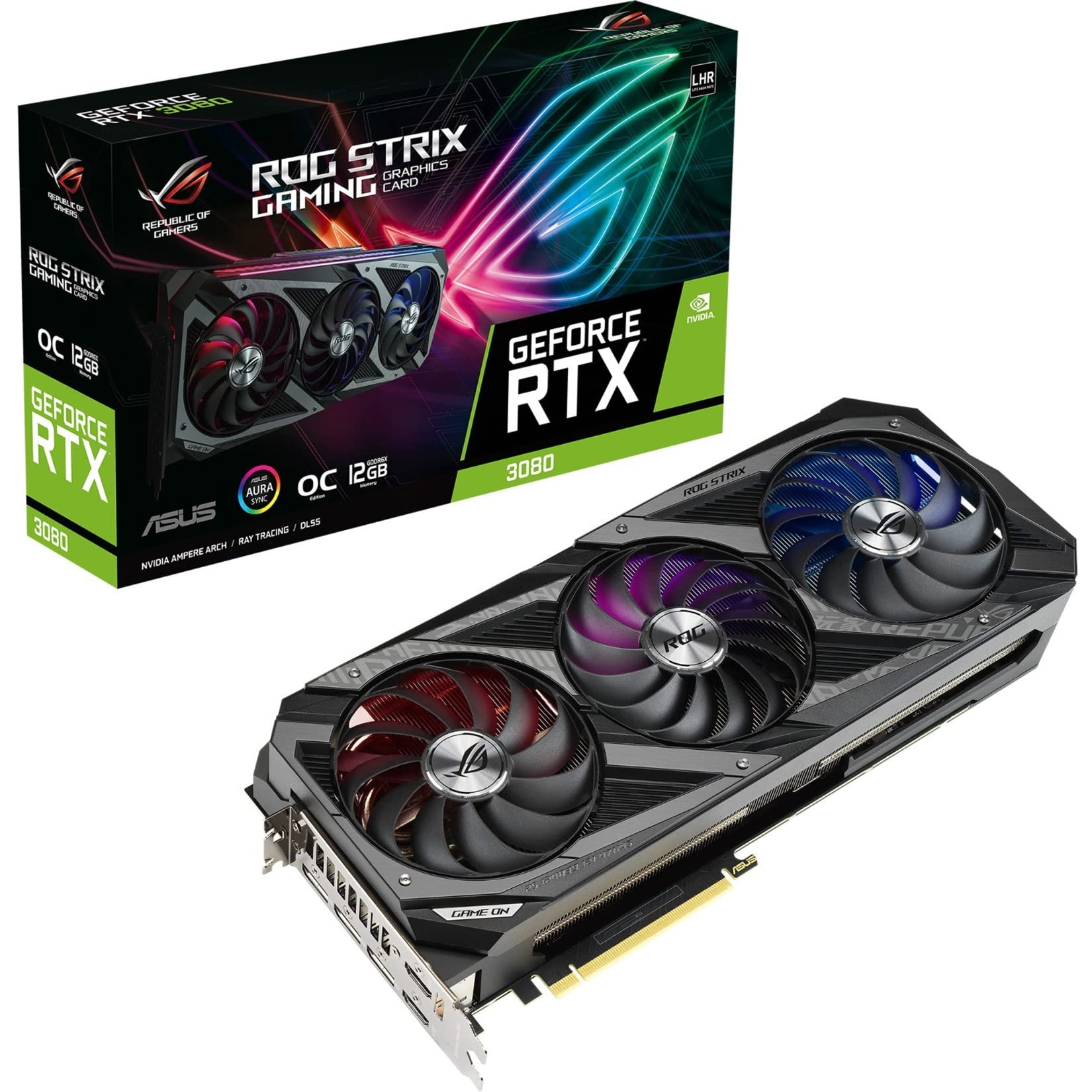 Amazon.com: ASUS ROG Strix NVIDIA GeForce RTX 3080 OC Edition