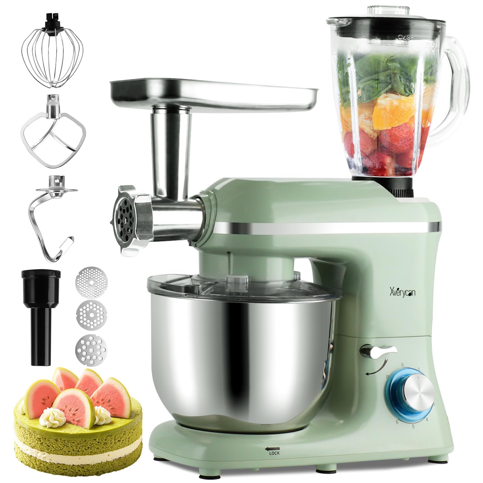 BiblioMix スタンドミキサー BM01 6リットル 1200ワット BioloMix