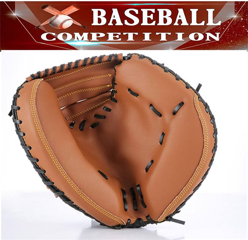 Amazon | 軟式野球 キャッチャーミット左投げ用、厚いPVCベースボール