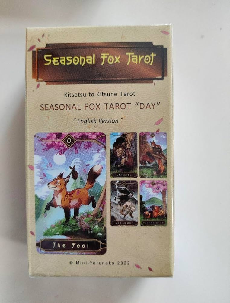 Amazon.co.jp: キツネタロットカード78枚セット、ポケットサイズ、季節