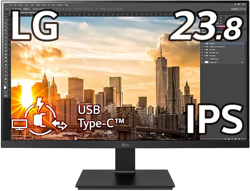 Amazon.co.jp: LG フレームレス モニター ディスプレイ 24BL650C-BAJP