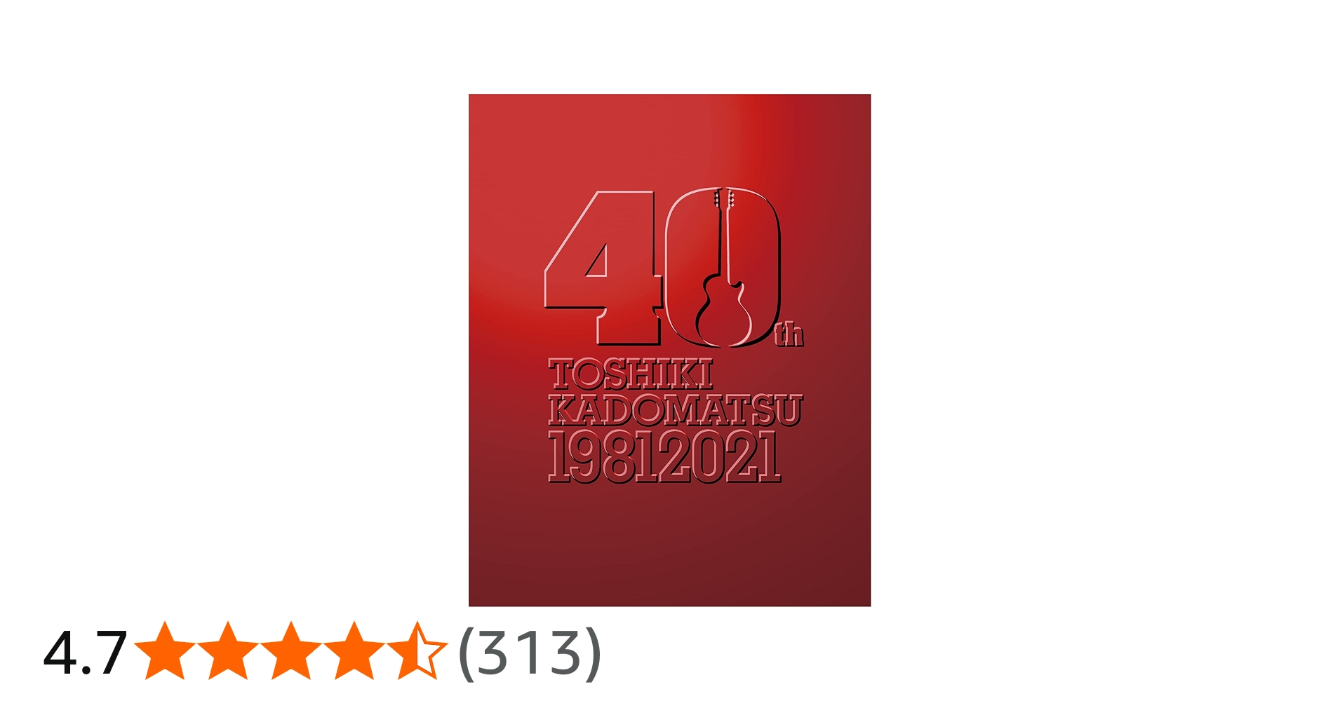 Amazon.co.jp: TOSHIKI KADOMATSU 40th Anniversary Live (初回生産