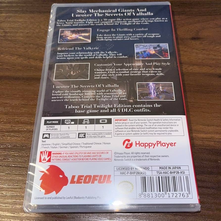 Amazon.co.jp: タブートライアル 禁忌の試練 Taboo Trial switch