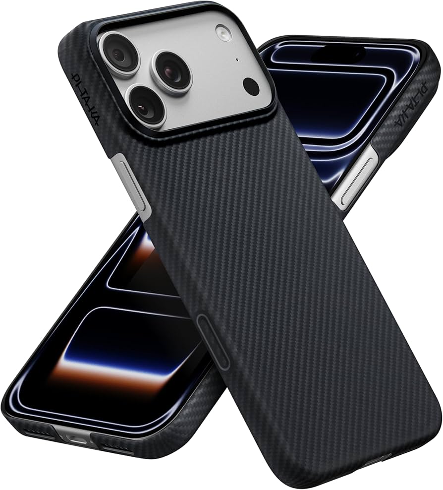 Amazon.co.jp: 【0.9mm極薄21g軽】PITAKA iPhone 17 Pro Max用ケース