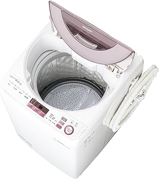 Amazon.co.jp: シャープ 全自動洗濯機 穴なし槽 8Kgタイプ ピンク ES