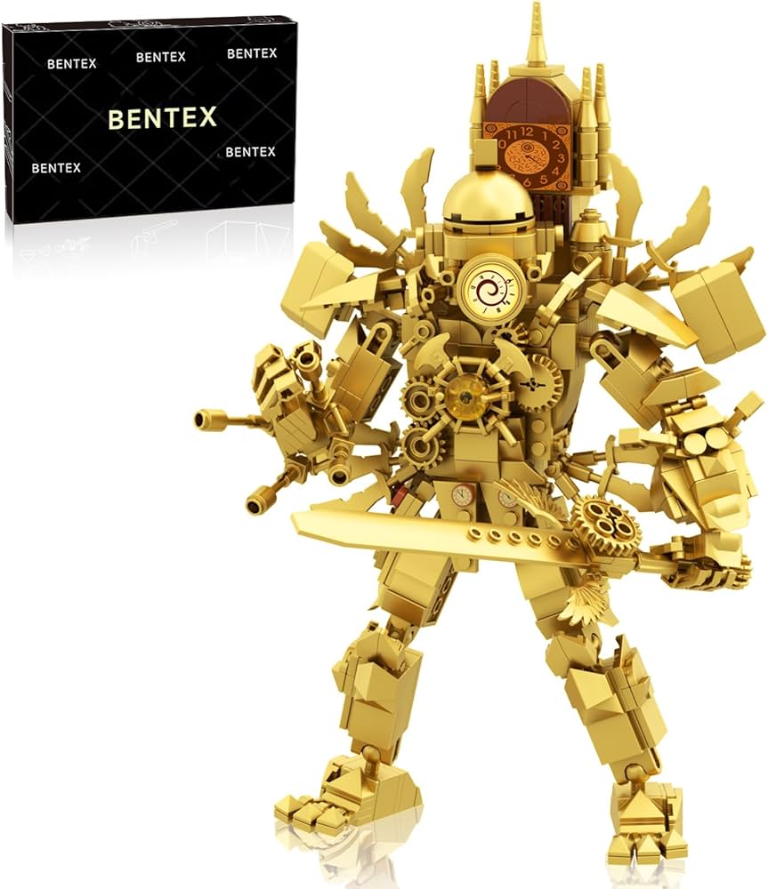 Amazon.com: Bentex Skibi Figure Building Set, Titan Clock Man