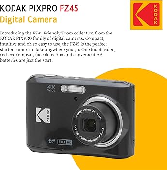 Amazon.com : Kodak PIXPRO FZ45 Digital Camera (Black), Point