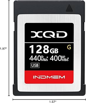 Amazon.com: INDMEM XQD 128GB Memory Cards, 5X Tough MLC XQD Flash