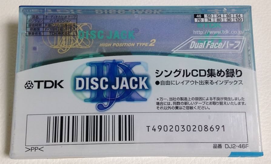 Amazon | TDK カセットテープ DSIC JACK ハイポジTYPE2 46分 DJ2-46F