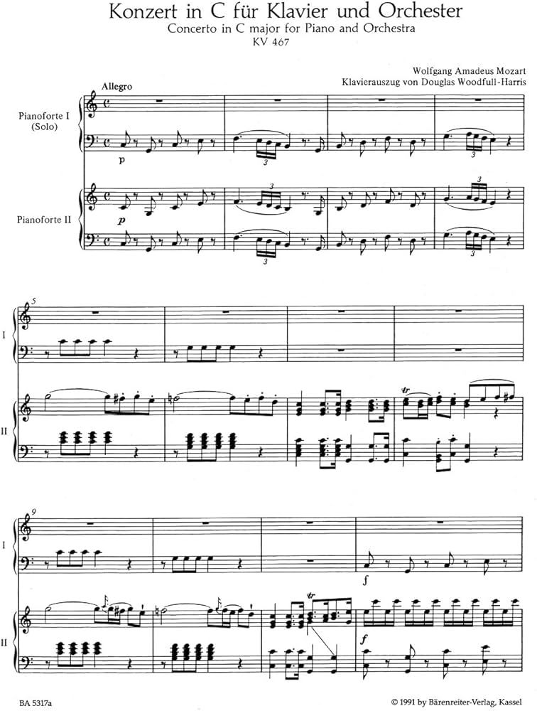 モーツァルト : ピアノ協奏曲 第21番 ハ長調 KV 467/ベーレンライター