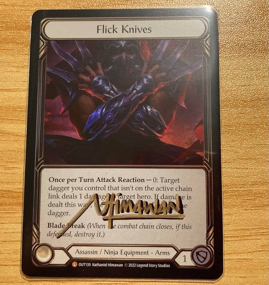 Amazon.co.jp: Flesh and Blood Flick Knives RF （サインあり