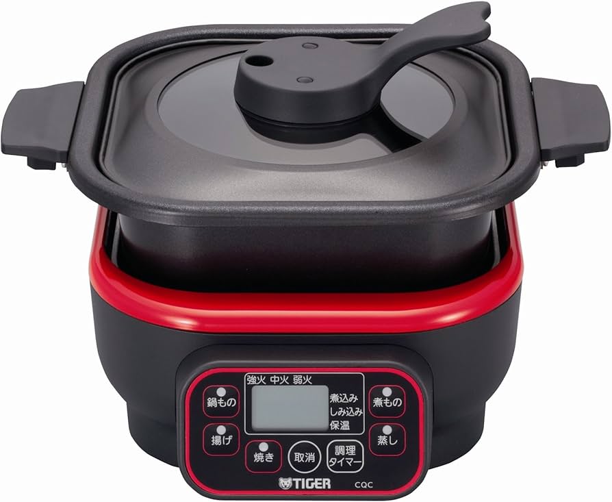 Amazon | タイガー マイコンテーブルクッカー トマトレッド CQC-A070
