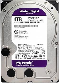 Amazon.com: Western Digital 4TB WD Purple Surveillance Internal