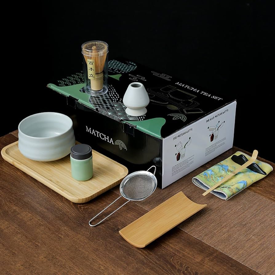 Amazon｜JIKANNOYA 抹茶セット 初心者 10点セット お点前セット 陶磁器