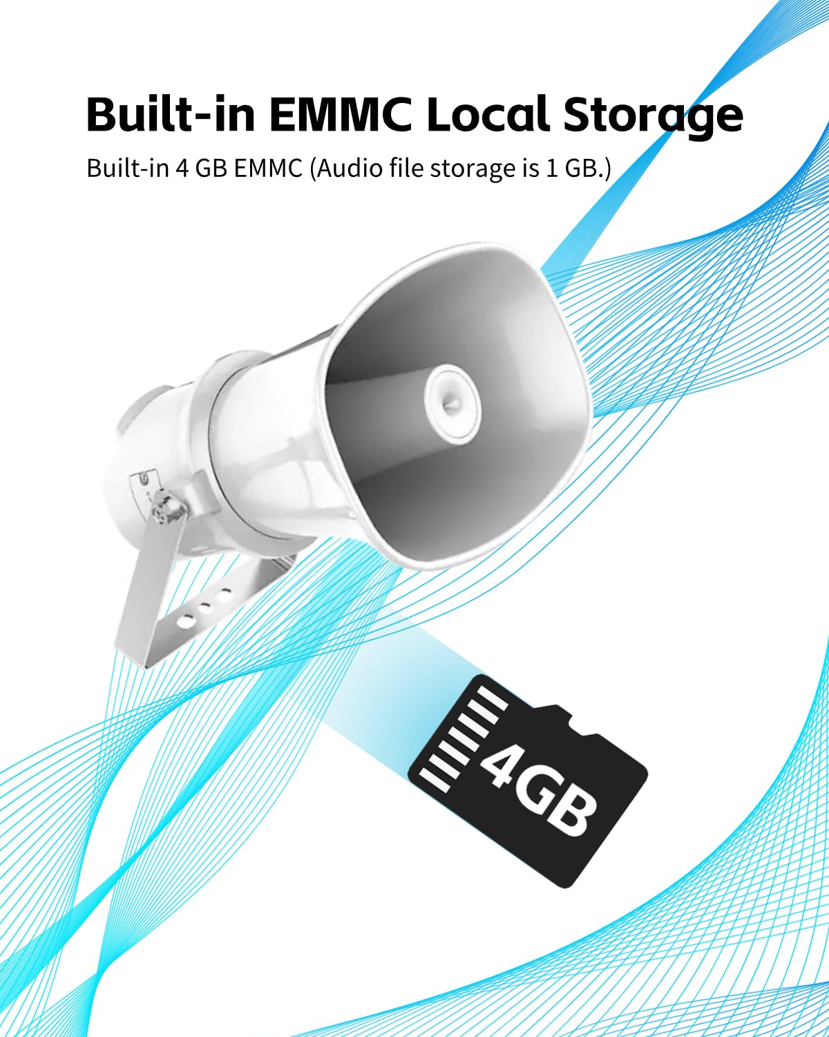 Amazon.co.jp: 318netech 7W PoE IPホーンスピーカー、屋外屋内121dB